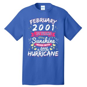 February 2001 Girl 19 Years Being Sunshine Mixed Hurricane Gift Tall T-Shirt