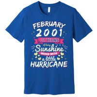 February 2001 Girl 19 Years Being Sunshine Mixed Hurricane Gift Premium T-Shirt