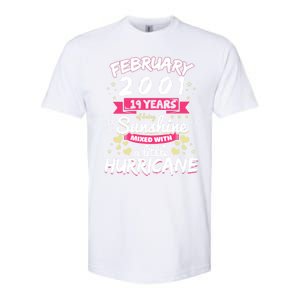 February 2001 Girl 19 Years Being Sunshine Mixed Hurricane Gift Softstyle CVC T-Shirt