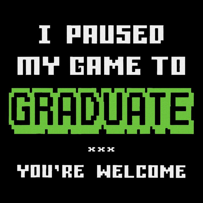 Funny 2025 Gamer Graduate Graduation Flat Bill Trucker Hat