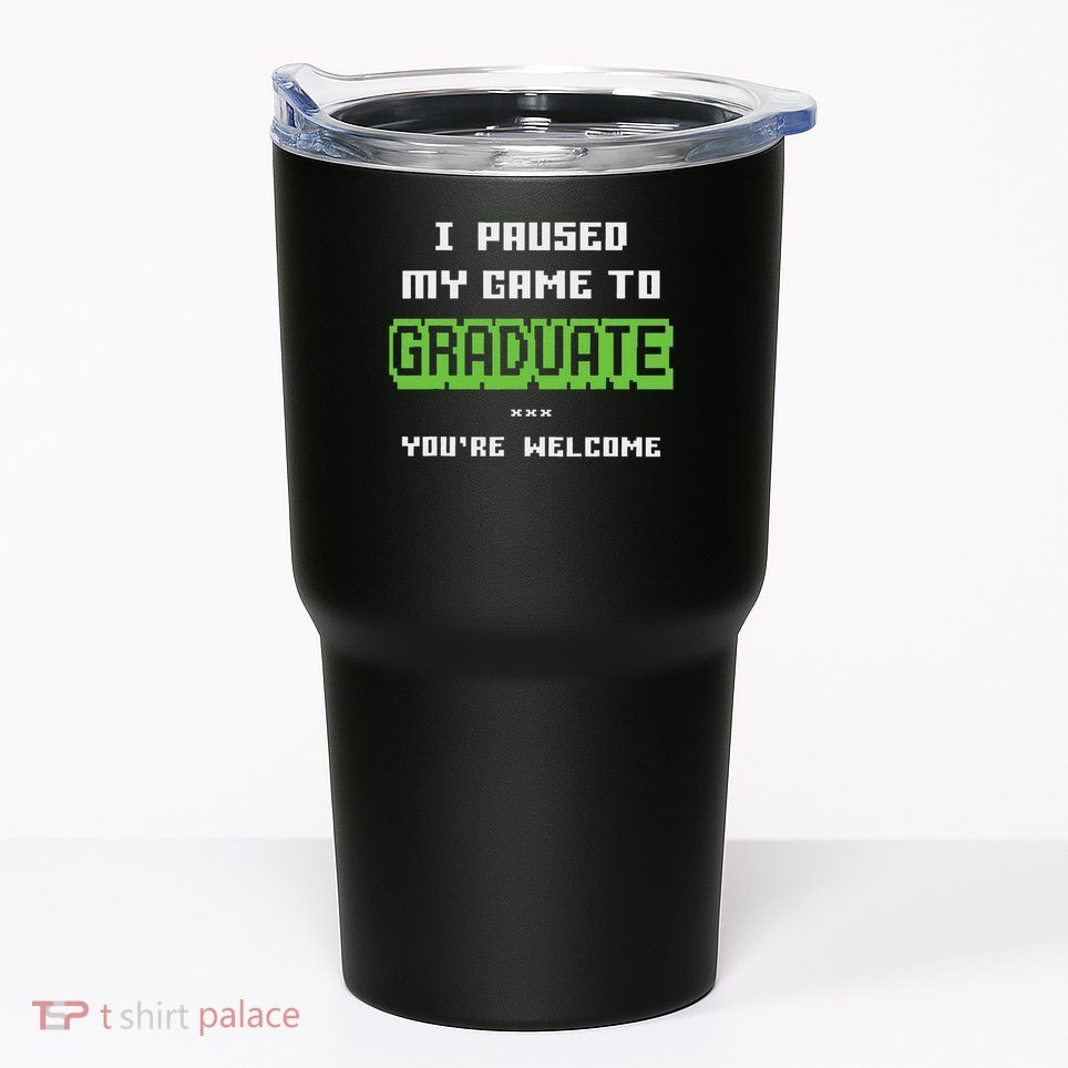 Funny 2025 Gamer Graduate Graduation Tumbler