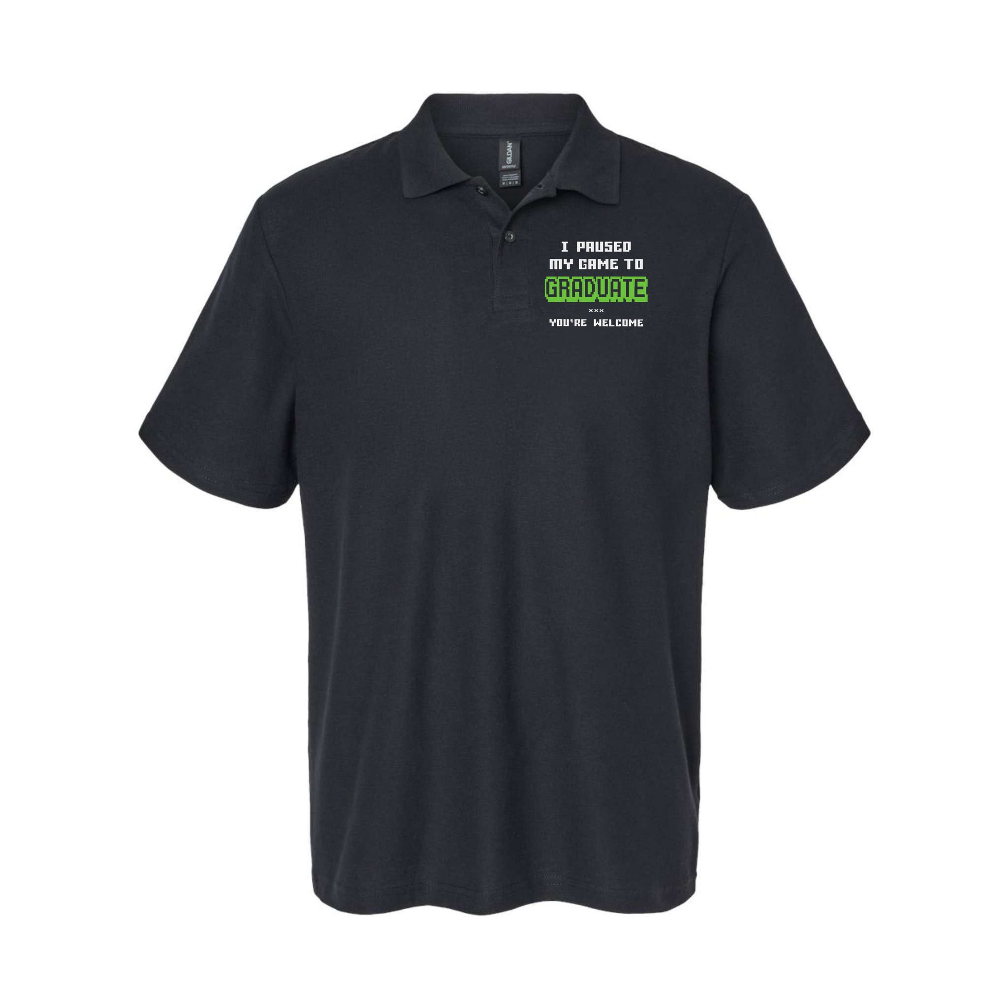 Funny 2025 Gamer Graduate Graduation Polo