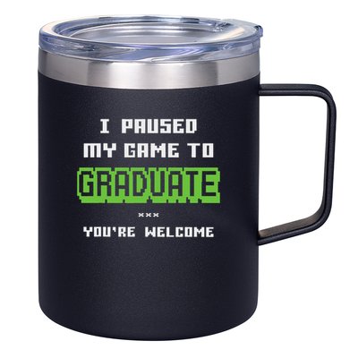 Funny 2025 Gamer Graduate Graduation 12oz Stainless Steel Coffee Mug