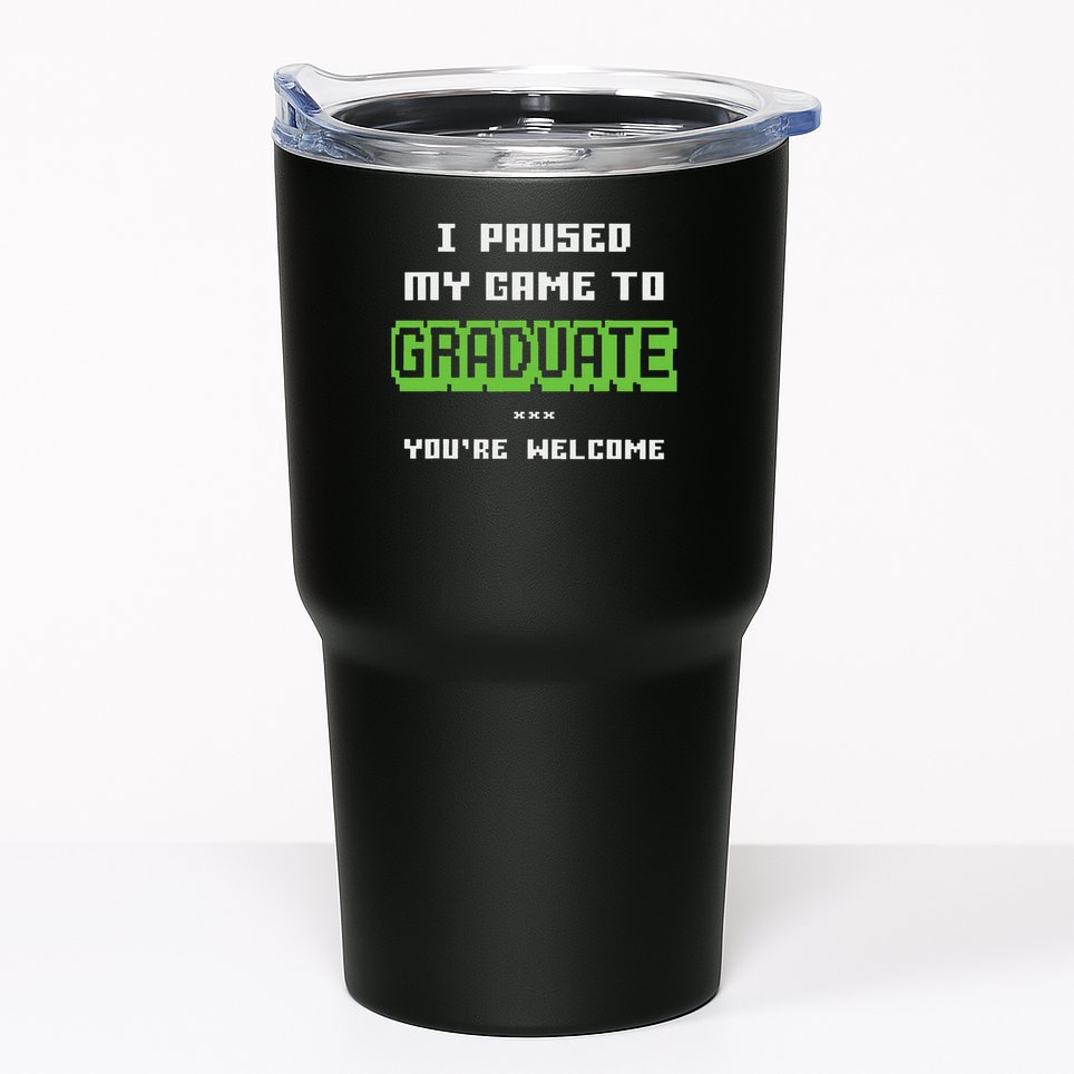 Funny 2025 Gamer Graduate Graduation Tumbler