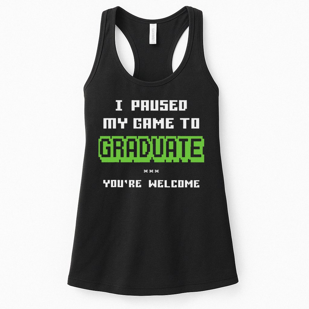 Funny 2025 Gamer Graduate Graduation Womens Tank Top