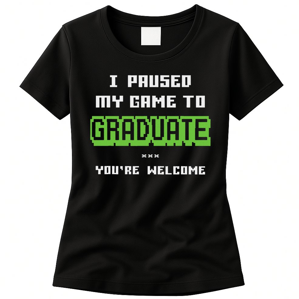 Funny 2025 Gamer Graduate Graduation Womens T-Shirt
