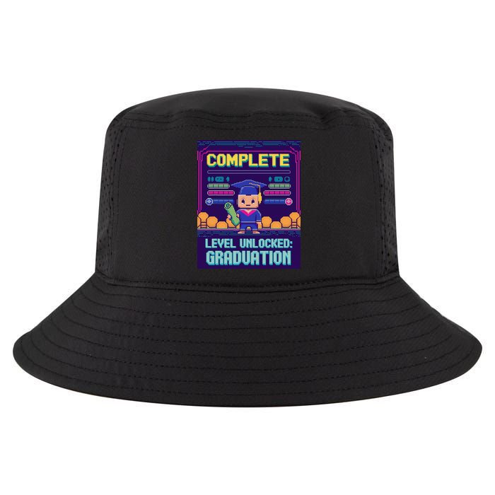 Funny 2025 Gamer Level Complete Master College Graduation Cool Comfort Performance Bucket Hat