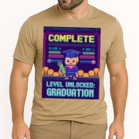 Funny 2025 Gamer Level Complete Master College Graduation Cooling Performance Crew T-Shirt