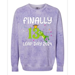 February 29 Leap Year 2024 52nd Birthday Colorblast Crewneck Sweatshirt