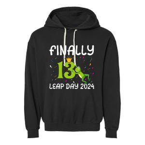 February 29 Leap Year 2024 52nd Birthday Garment-Dyed Fleece Hoodie