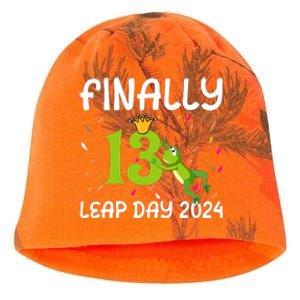 February 29 Leap Year 2024 52nd Birthday Kati - Camo Knit Beanie