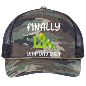 February 29 Leap Year 2024 52nd Birthday Retro Rope Trucker Hat Cap