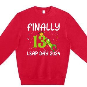 February 29 Leap Year 2024 52nd Birthday Premium Crewneck Sweatshirt