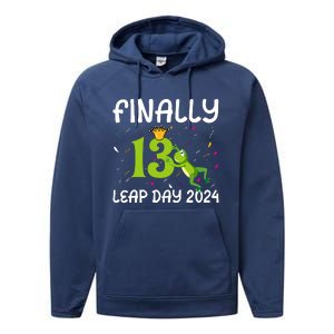 February 29 Leap Year 2024 52nd Birthday Performance Fleece Hoodie