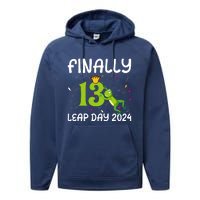 February 29 Leap Year 2024 52nd Birthday Performance Fleece Hoodie