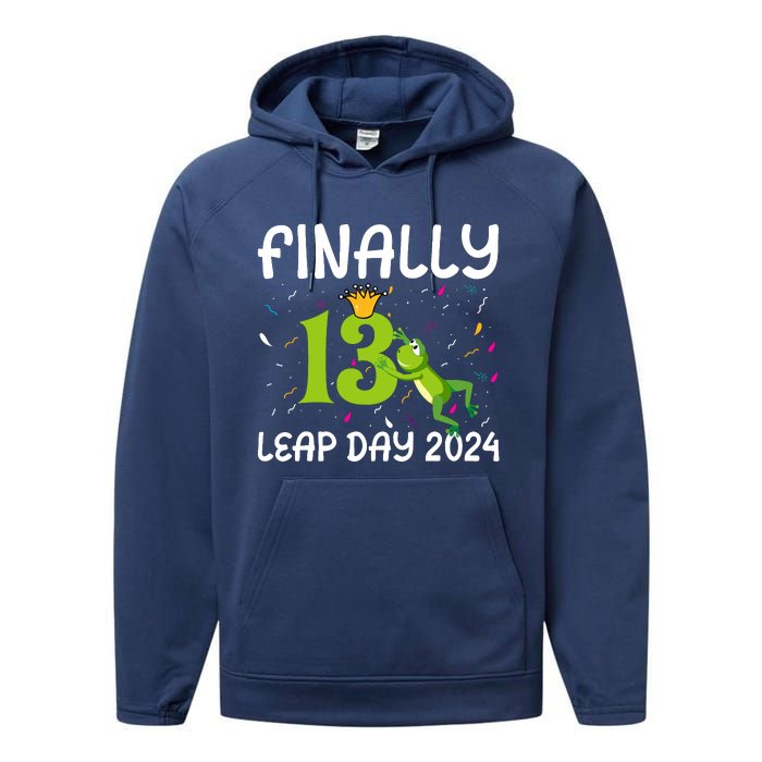 February 29 Leap Year 2024 52nd Birthday Performance Fleece Hoodie