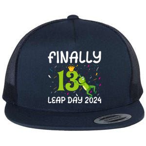 February 29 Leap Year 2024 52nd Birthday Flat Bill Trucker Hat