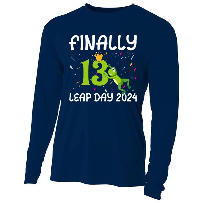 February 29 Leap Year 2024 52nd Birthday Cooling Performance Long Sleeve Crew