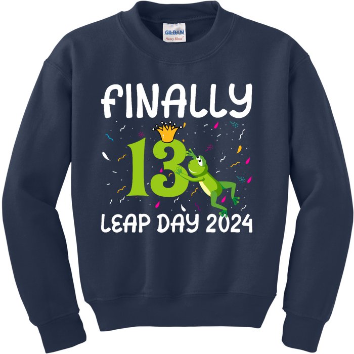 February 29 Leap Year 2024 52nd Birthday Kids Sweatshirt