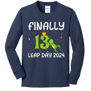 February 29 Leap Year 2024 52nd Birthday Kids Long Sleeve Shirt