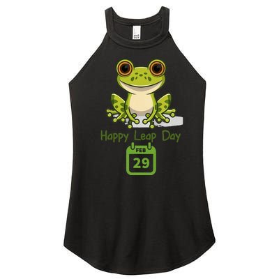 February 29th Leap Day Frog Cute Matching Leap Year 2024 Women’s Perfect Tri Rocker Tank