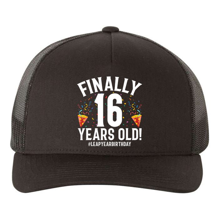 Feb 29th Leap Year 2024 16 Years Old Birthday Party Gifts Yupoong Adult 5-Panel Trucker Hat