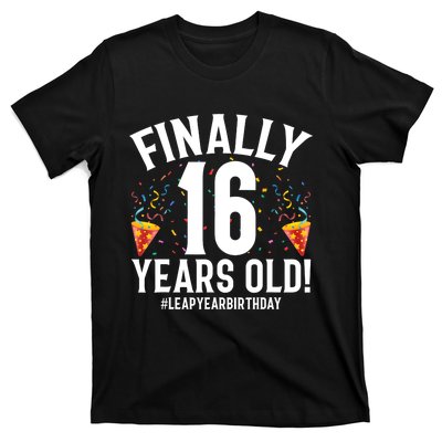 Feb 29th Leap Year 2024 16 Years Old Birthday Party Gifts T-Shirt