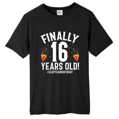 Feb 29th Leap Year 2024 16 Years Old Birthday Party Gifts Tall Fusion ChromaSoft Performance T-Shirt