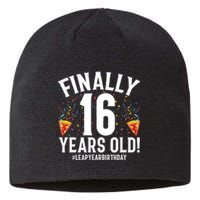 Feb 29th Leap Year 2024 16 Years Old Birthday Party Gifts Sustainable Beanie