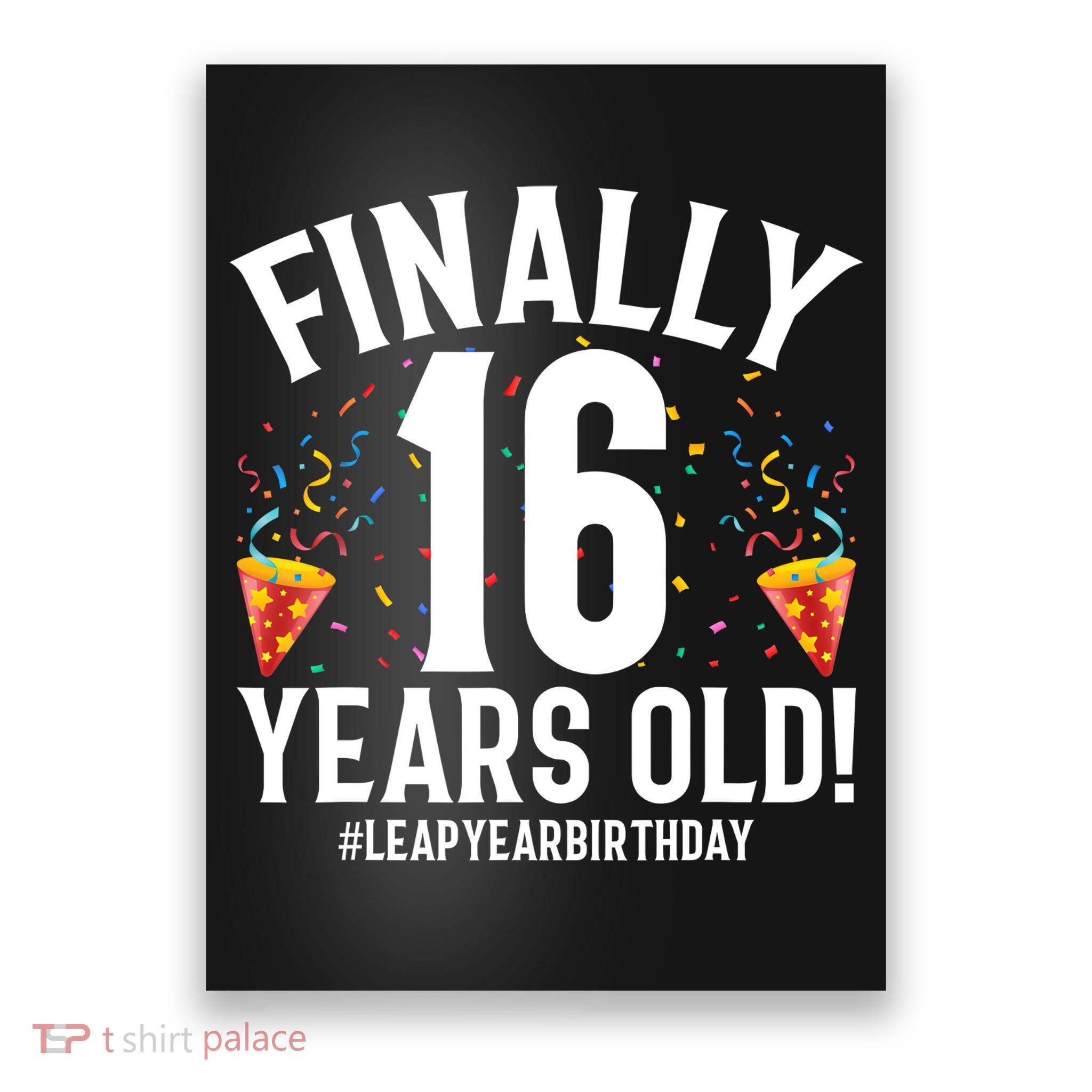 Feb 29th Leap Year 2024 16 Years Old Birthday Party Gifts Poster