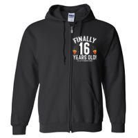 Feb 29th Leap Year 2024 16 Years Old Birthday Party Gifts Full Zip Hoodie