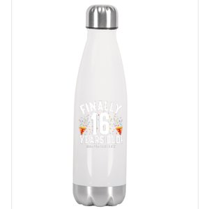 Feb 29th Leap Year 2024 16 Years Old Birthday Party Gifts Stainless Steel Insulated Water Bottle