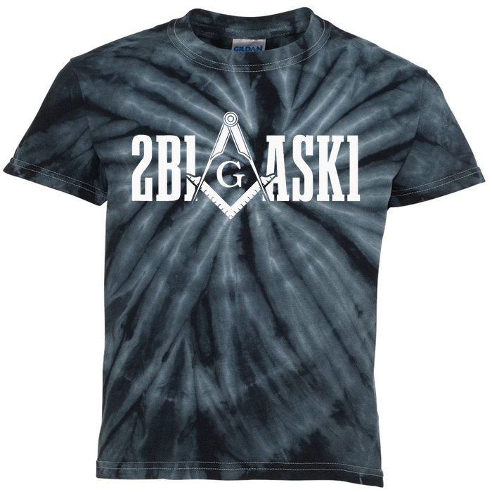 Freemason 2B1ASK1 Mason Masonic Square & Compass Kids Tie-Dye T-Shirt