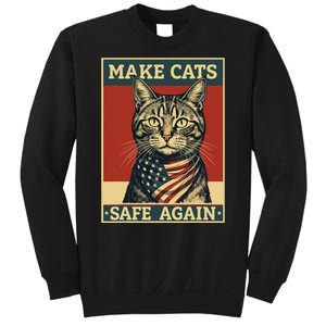 Funny 2024 Presidential Election Make Cats Safe Again Sweatshirt