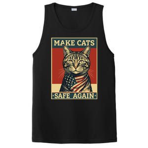 Funny 2024 Presidential Election Make Cats Safe Again PosiCharge Competitor Tank