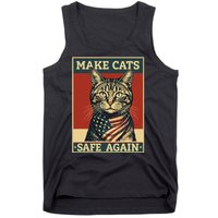 Funny 2024 Presidential Election Make Cats Safe Again Tank Top