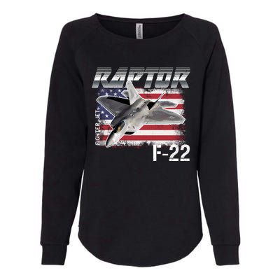 F 22 Raptor Stealth Womens California Wash Sweatshirt