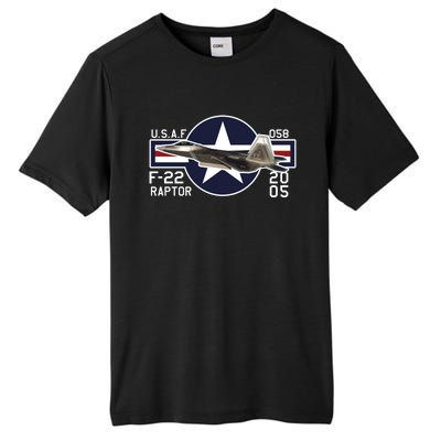 F 222 Raptor USAF Tall Fusion ChromaSoft Performance T-Shirt