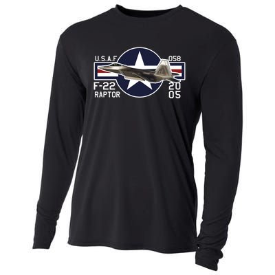 F 222 Raptor USAF Cooling Performance Long Sleeve Crew