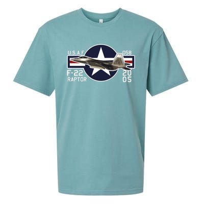 F 222 Raptor USAF Sueded Cloud Jersey T-Shirt