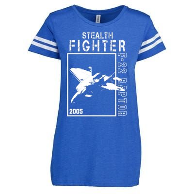 F 22 Raptor Stealth Fighter Enza Ladies Jersey Football T-Shirt