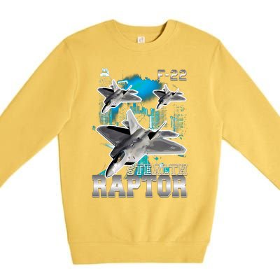 F 22 Raptor Stealth Bootleg Premium Crewneck Sweatshirt