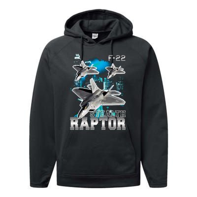 F 22 Raptor Stealth Bootleg Performance Fleece Hoodie