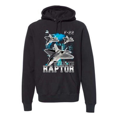 F 22 Raptor Stealth Bootleg Premium Hoodie