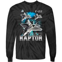 F 22 Raptor Stealth Bootleg Tie-Dye Long Sleeve Shirt