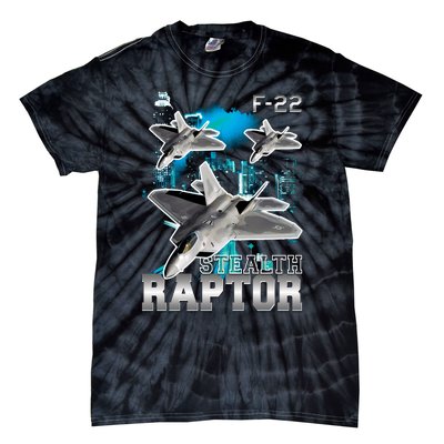 F 22 Raptor Stealth Bootleg Tie-Dye T-Shirt