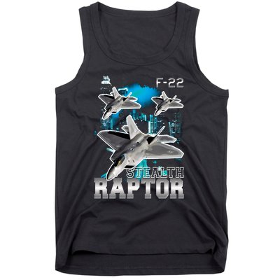 F 22 Raptor Stealth Bootleg Tank Top