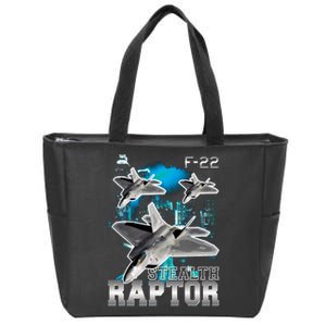 F 22 Raptor Stealth Bootleg Zip Tote Bag