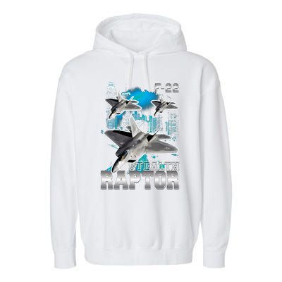 F 22 Raptor Stealth Bootleg Garment-Dyed Fleece Hoodie