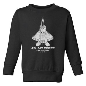 F 22 Raptor Stealth Bootleg Toddler Sweatshirt